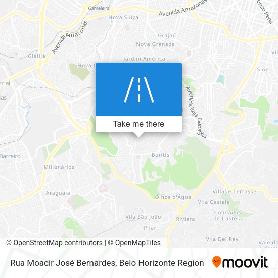 Rua Moacir José Bernardes map