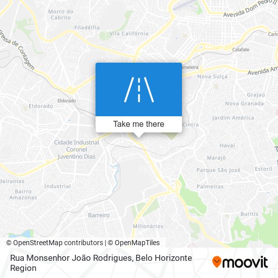 Mapa Rua Monsenhor João Rodrigues