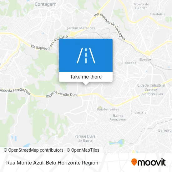 Rua Monte Azul map
