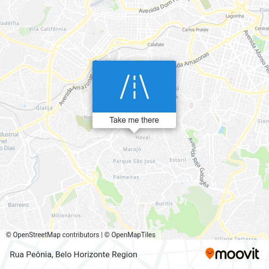 Rua Peônia map