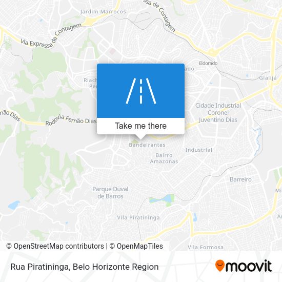 Rua Piratininga map