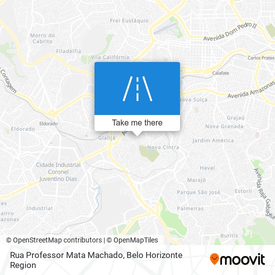 Mapa Rua Professor Mata Machado