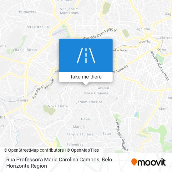 Rua Professora Maria Carolina Campos map