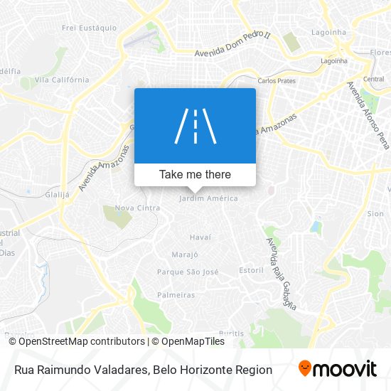 Mapa Rua Raimundo Valadares