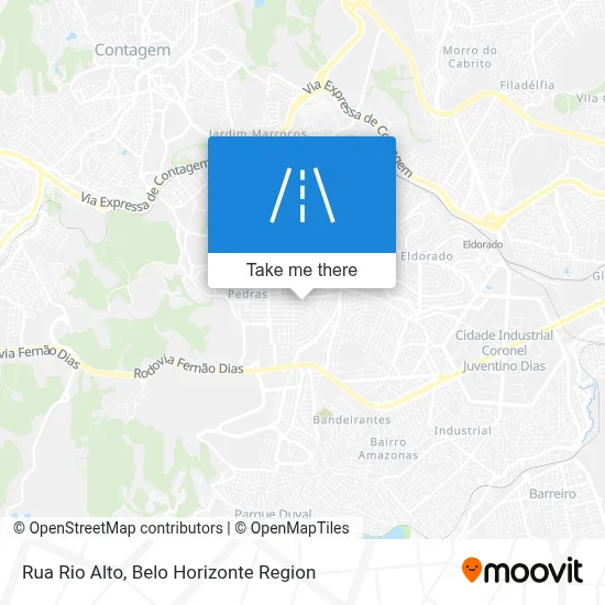 Rua Rio Alto map