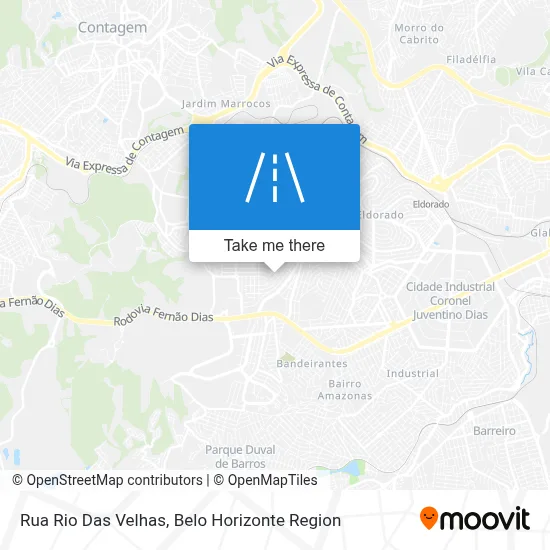 Rua Rio Das Velhas map