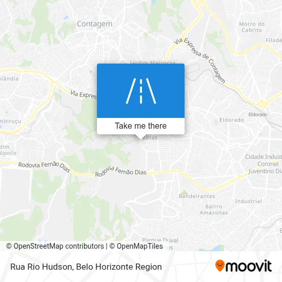 Rua Rio Hudson map