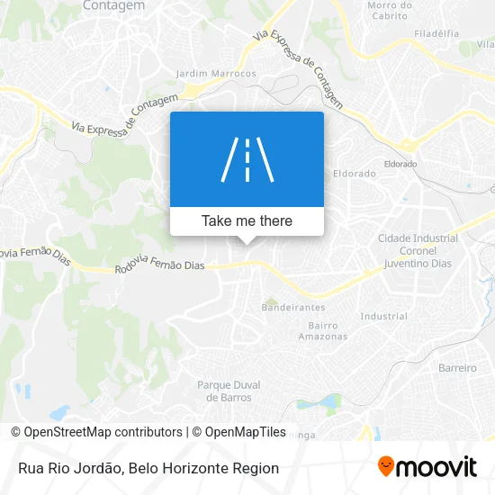 Mapa Rua Rio Jordão
