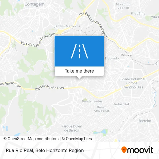 Rua Rio Real map