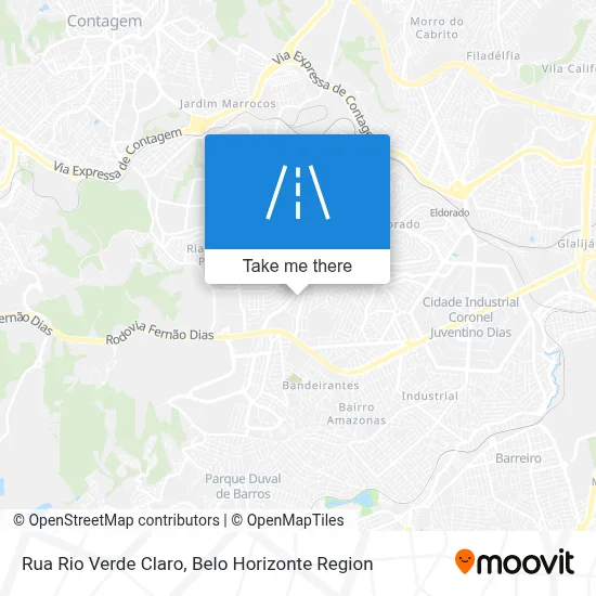 Rua Rio Verde Claro map