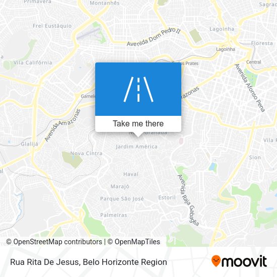 Rua Rita De Jesus map