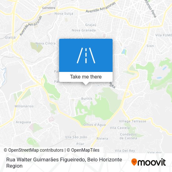 Rua Walter Guimarães Figueiredo map