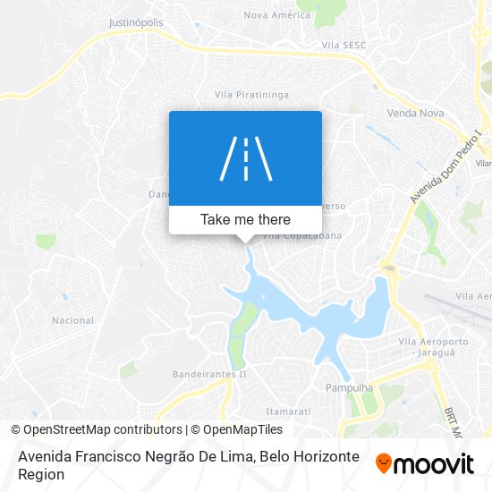 Mapa Avenida Francisco Negrão De Lima