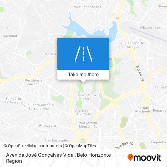 Mapa Avenida José Gonçalves Vidal