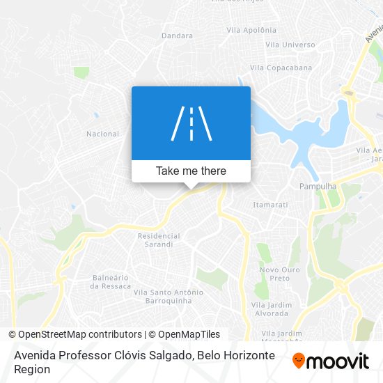 Mapa Avenida Professor Clóvis Salgado