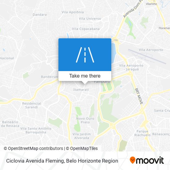 Ciclovia Avenida Fleming map