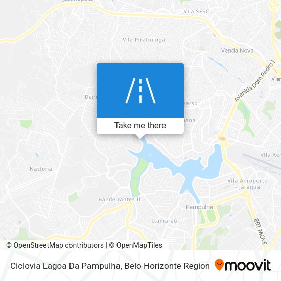 Ciclovia Lagoa Da Pampulha map