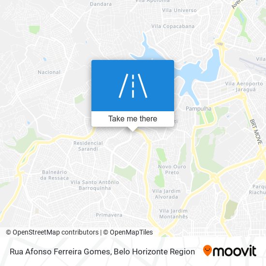 Mapa Rua Afonso Ferreira Gomes