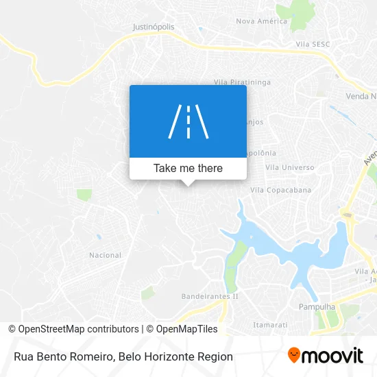 Rua Bento Romeiro map