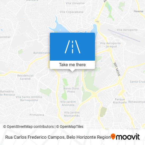 Mapa Rua Carlos Frederico Campos