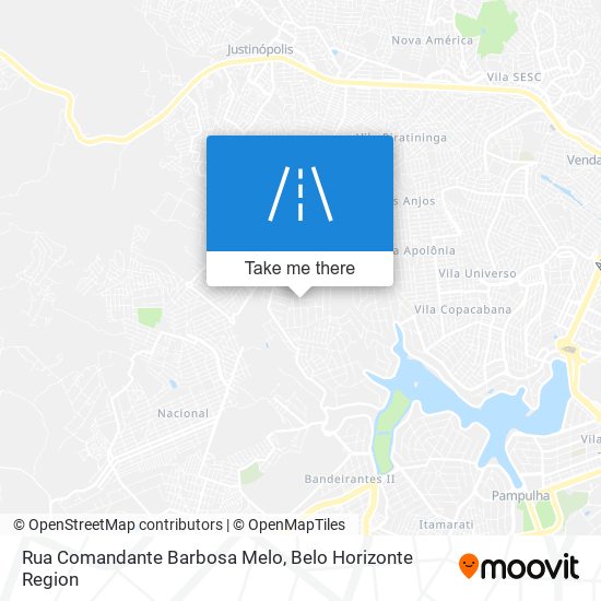 Mapa Rua Comandante Barbosa Melo