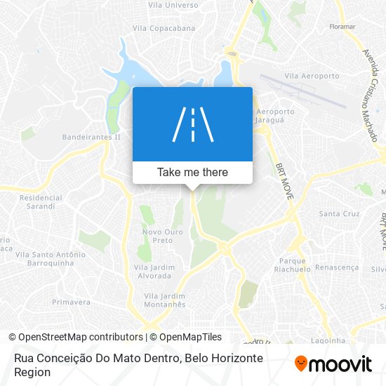 Rua Conceição Do Mato Dentro map