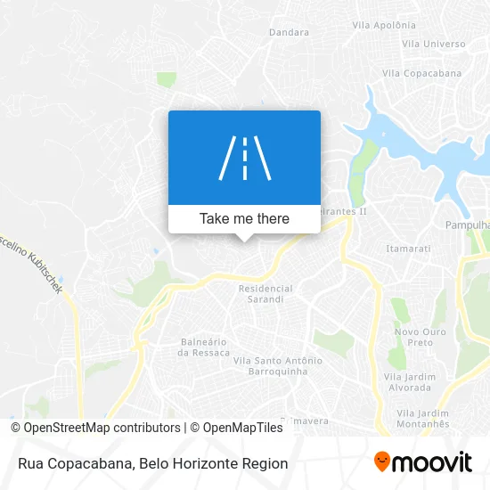 Rua Copacabana map