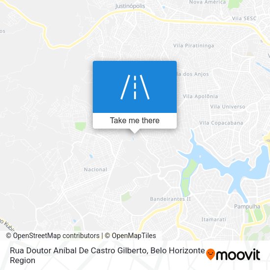 Rua Doutor Aníbal De Castro Gilberto map