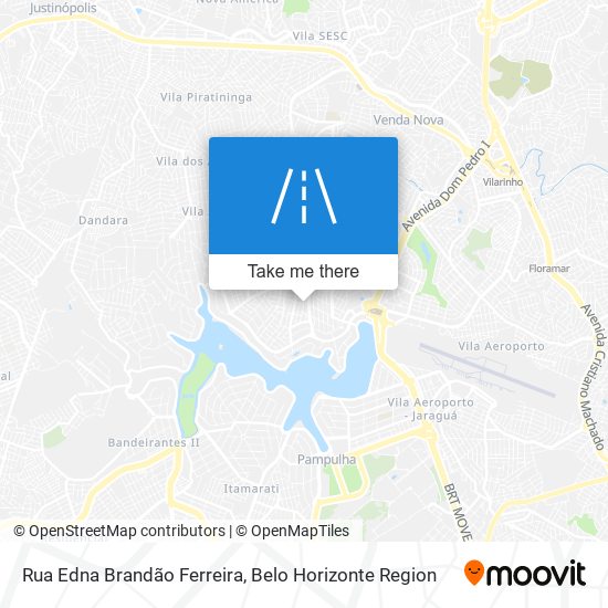 Mapa Rua Edna Brandão Ferreira