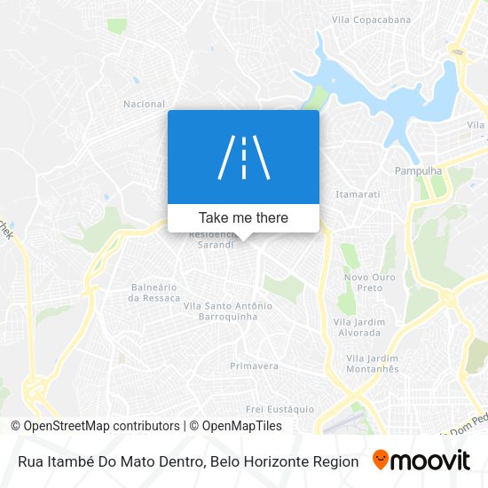 Rua Itambé Do Mato Dentro map