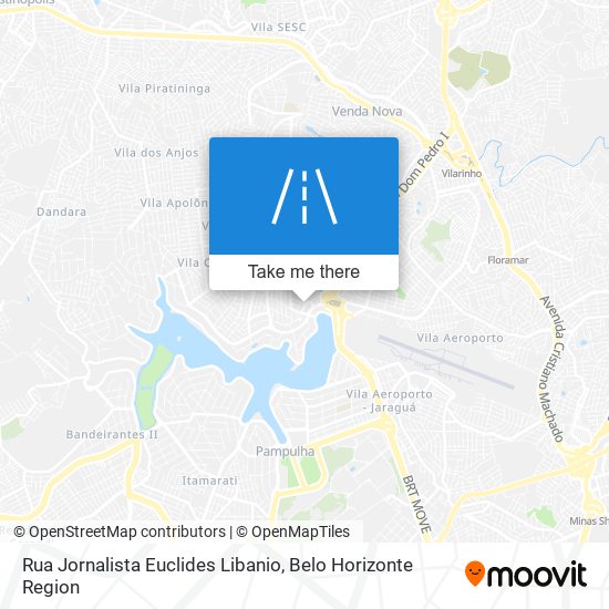 Mapa Rua Jornalista Euclides Libanio