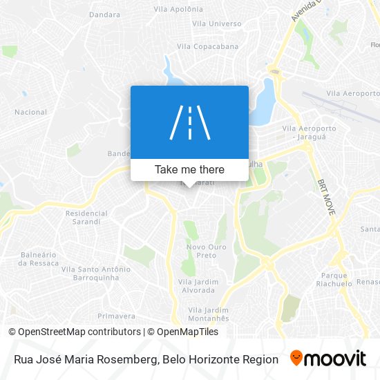 Mapa Rua José Maria Rosemberg