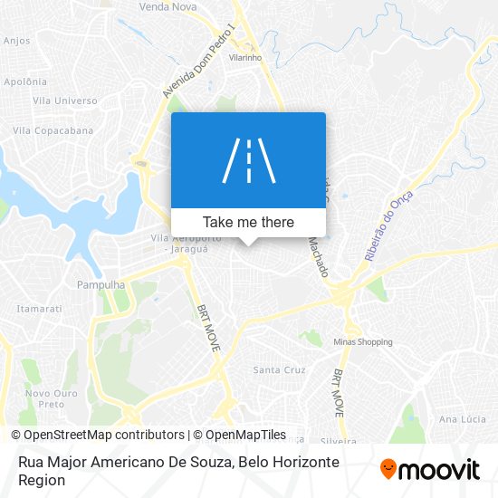 Mapa Rua Major Americano De Souza