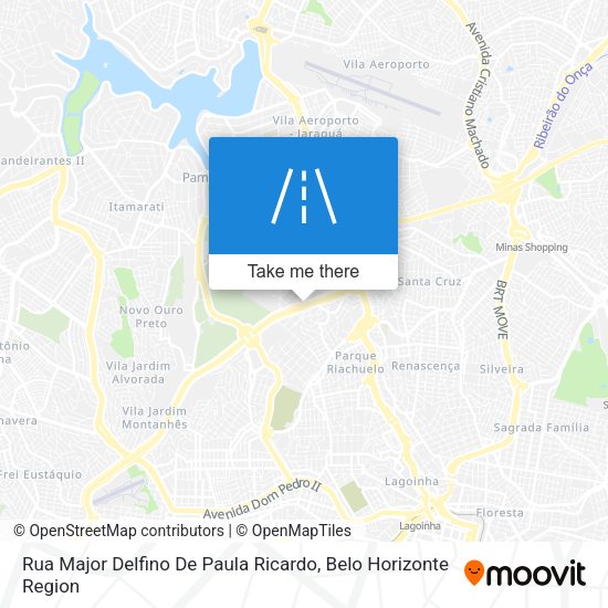 Rua Major Delfino De Paula Ricardo map