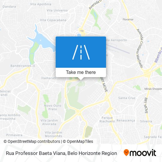 Mapa Rua Professor Baeta Viana