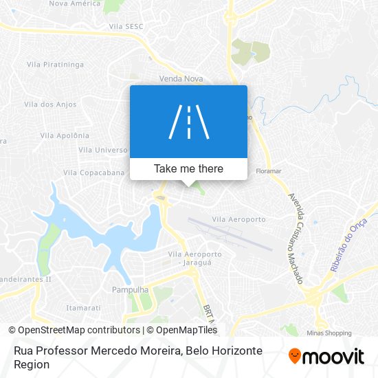 Mapa Rua Professor Mercedo Moreira