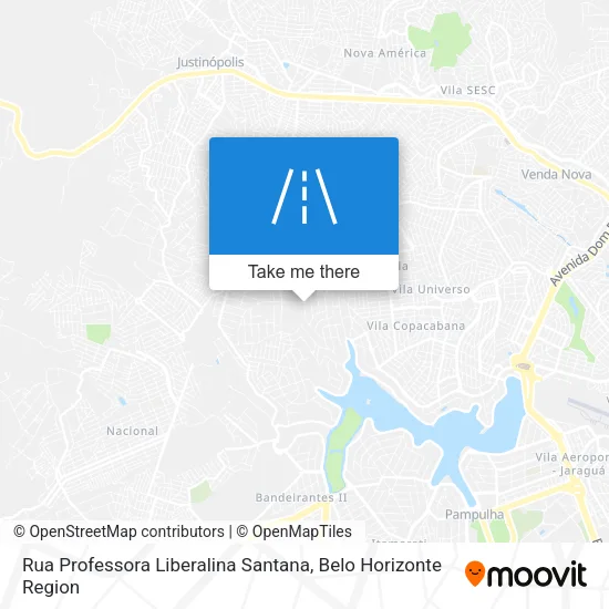 Rua Professora Liberalina Santana map