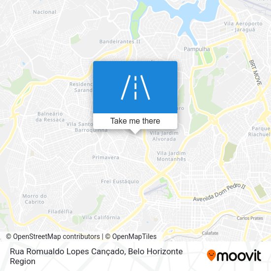 Rua Romualdo Lopes Cançado map
