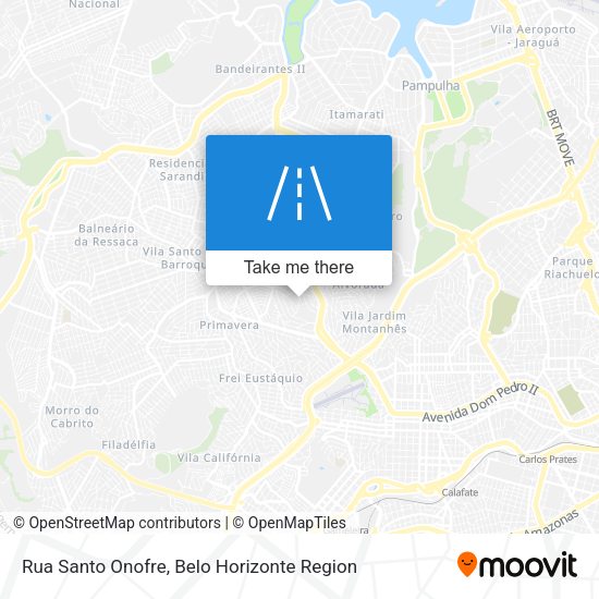 Rua Santo Onofre map
