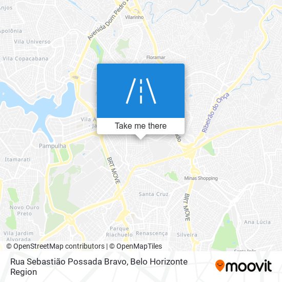 Mapa Rua Sebastião Possada Bravo