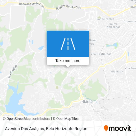 Avenida Das Acáçias map