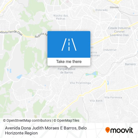 Avenida Dona Judith Moraes E Barros map