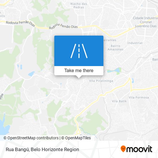 Rua Bangú map