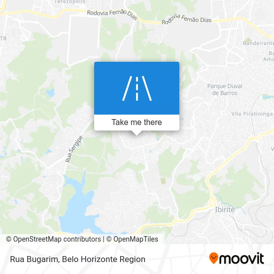 Rua Bugarim map