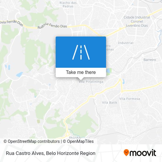 Rua Castro Alves map