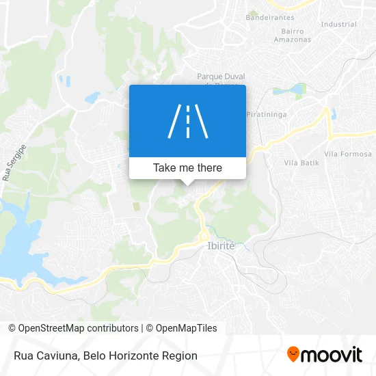 Rua Caviuna map