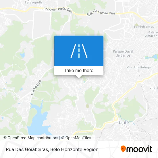 Rua Das Goiabeiras map