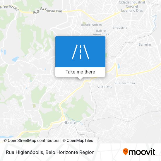 Rua Higienópolis map