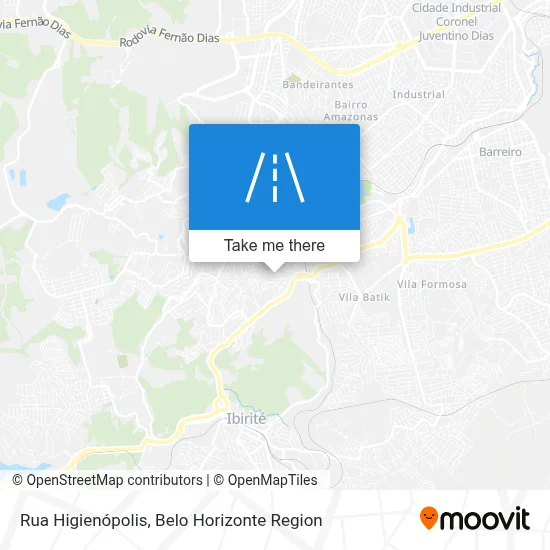 Rua Higienópolis map