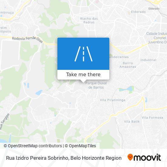 Rua Izidro Pereira Sobrinho map